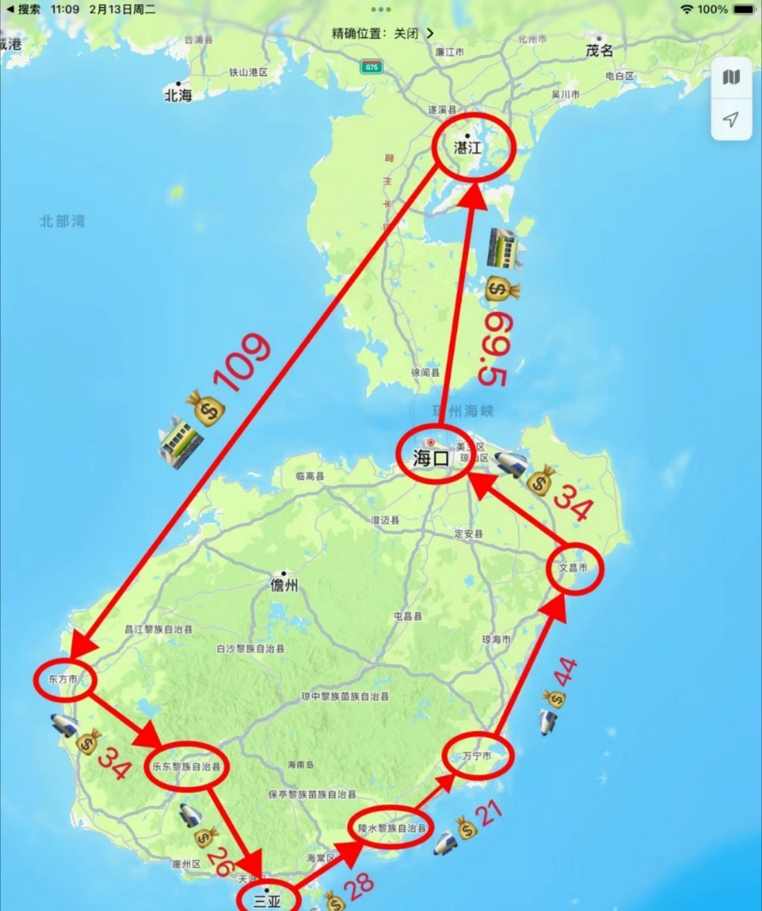 网友总结的一些跨城市穷游环线